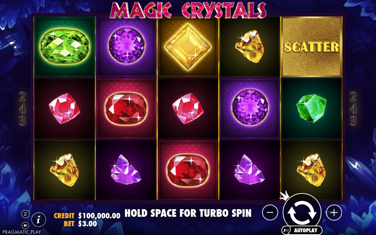 Magic Crystals base game reels