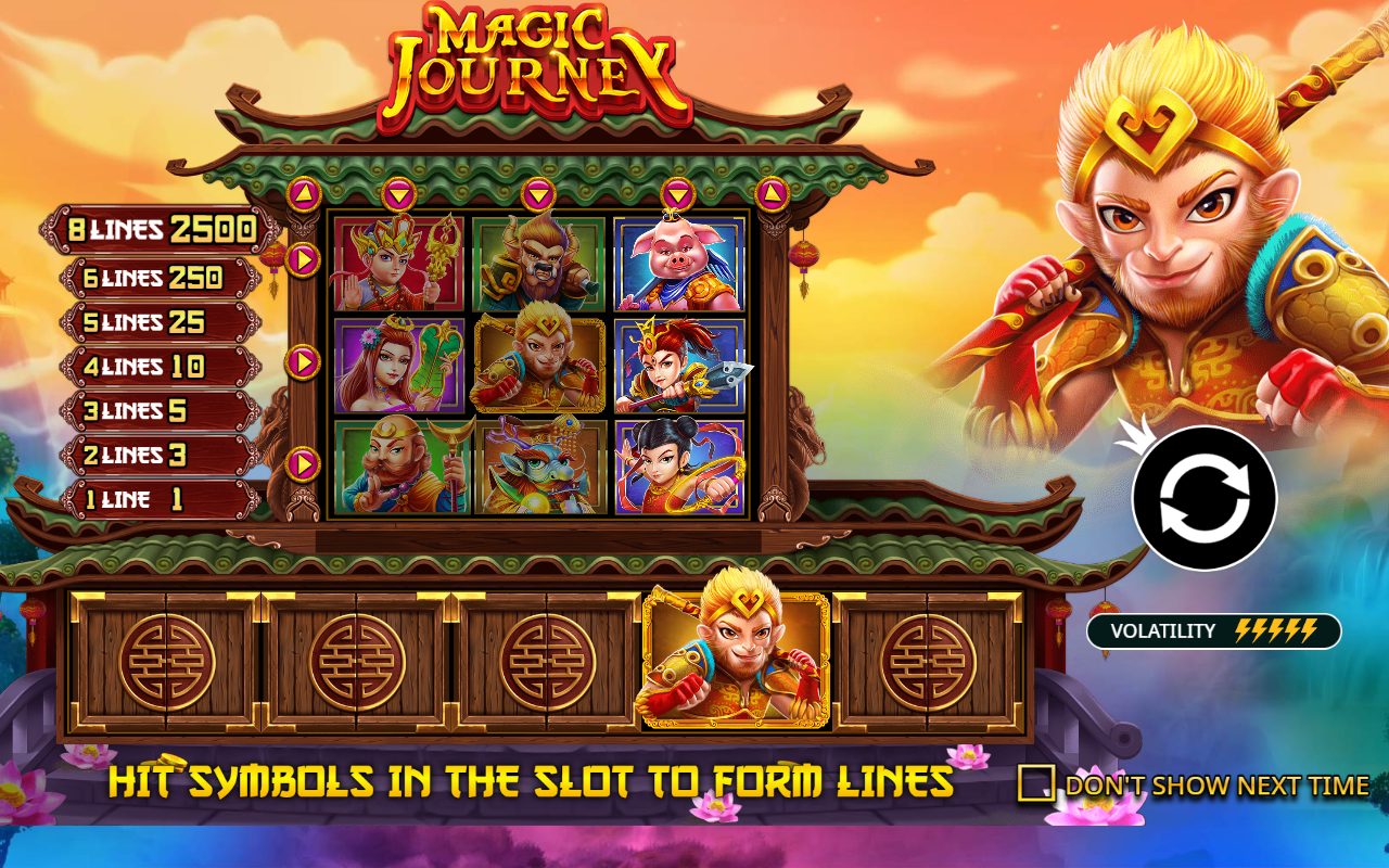 Magic Journey game lobby / feature intro