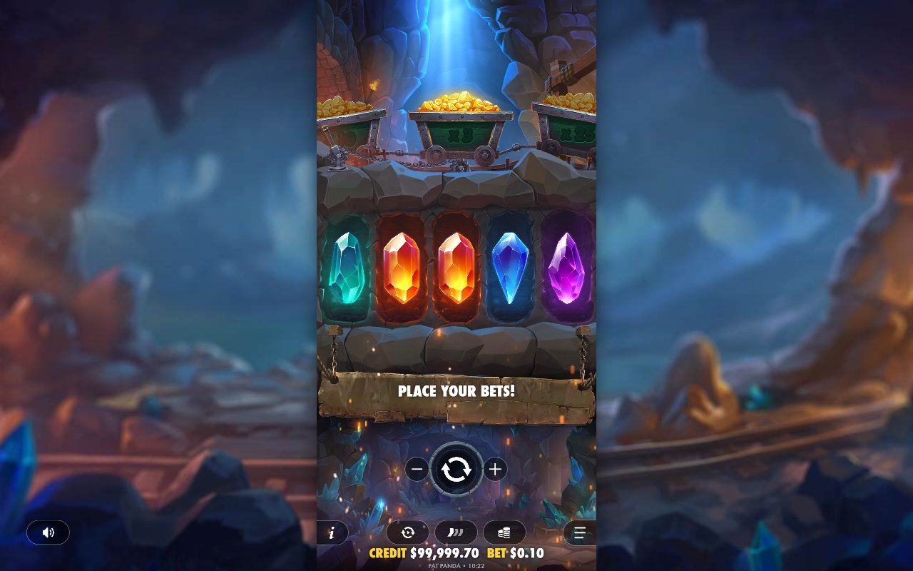Master Gems base game reels