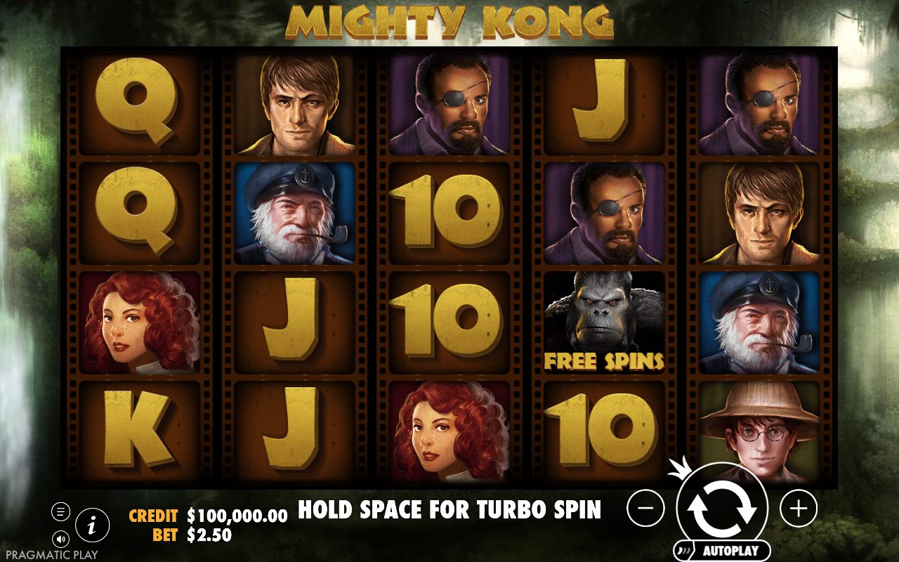 Mighty Kong base game reels
