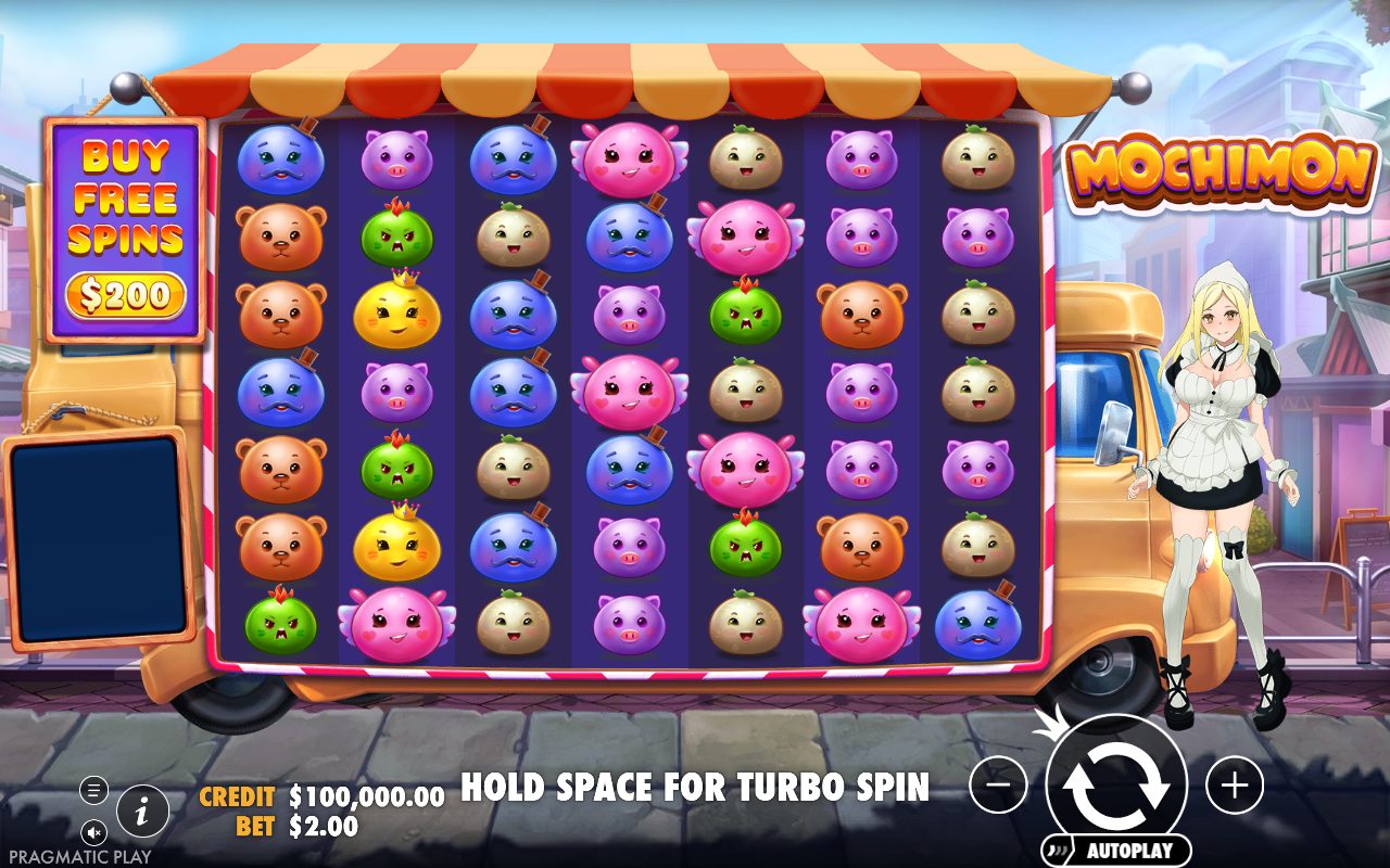 Mochimon game lobby / feature intro