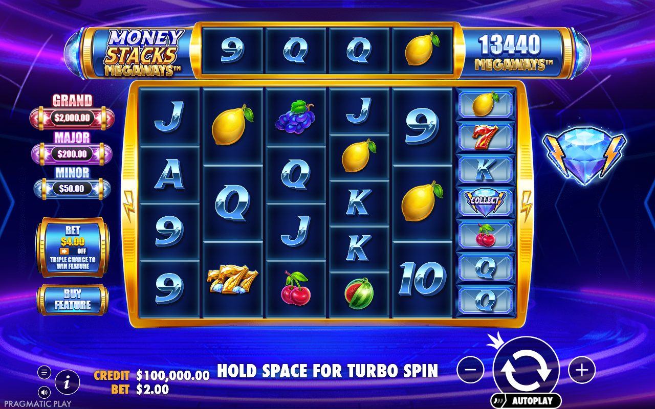 Money Stacks Megaways base game reels