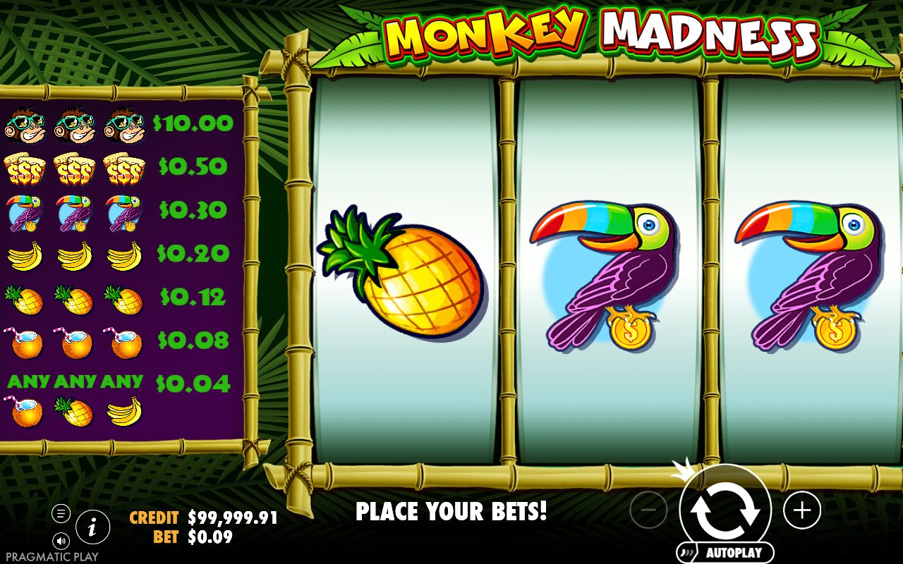 Monkey Madness base game reels