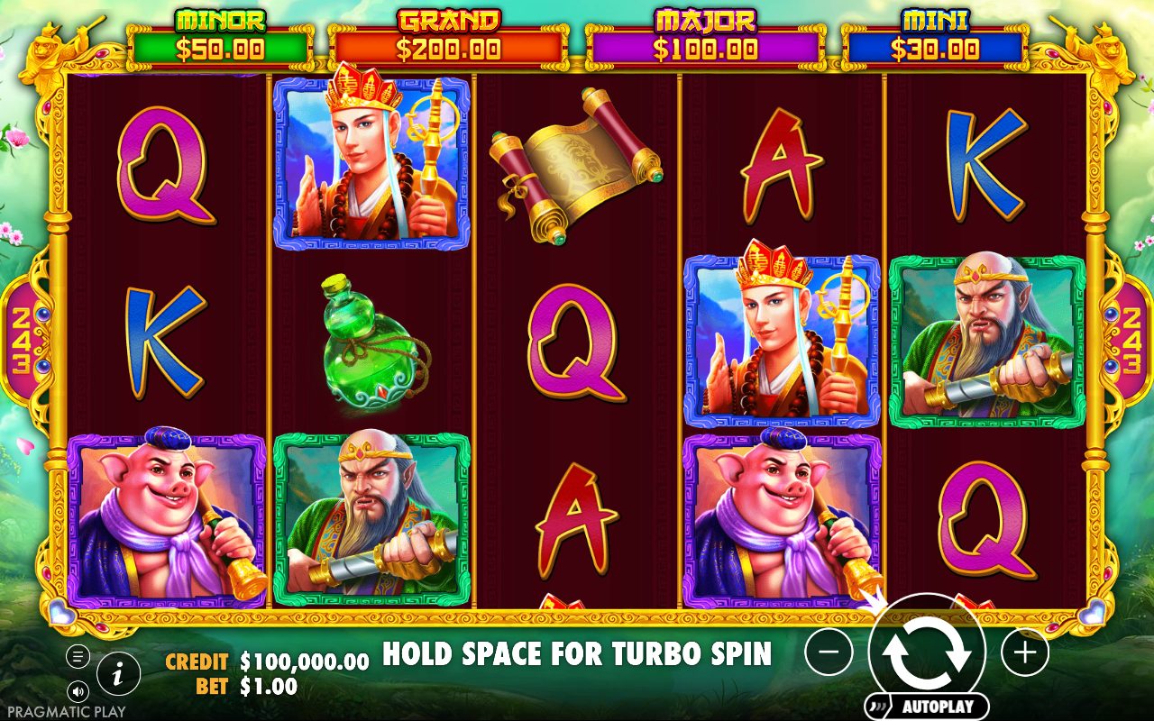 Monkey Warrior base game reels