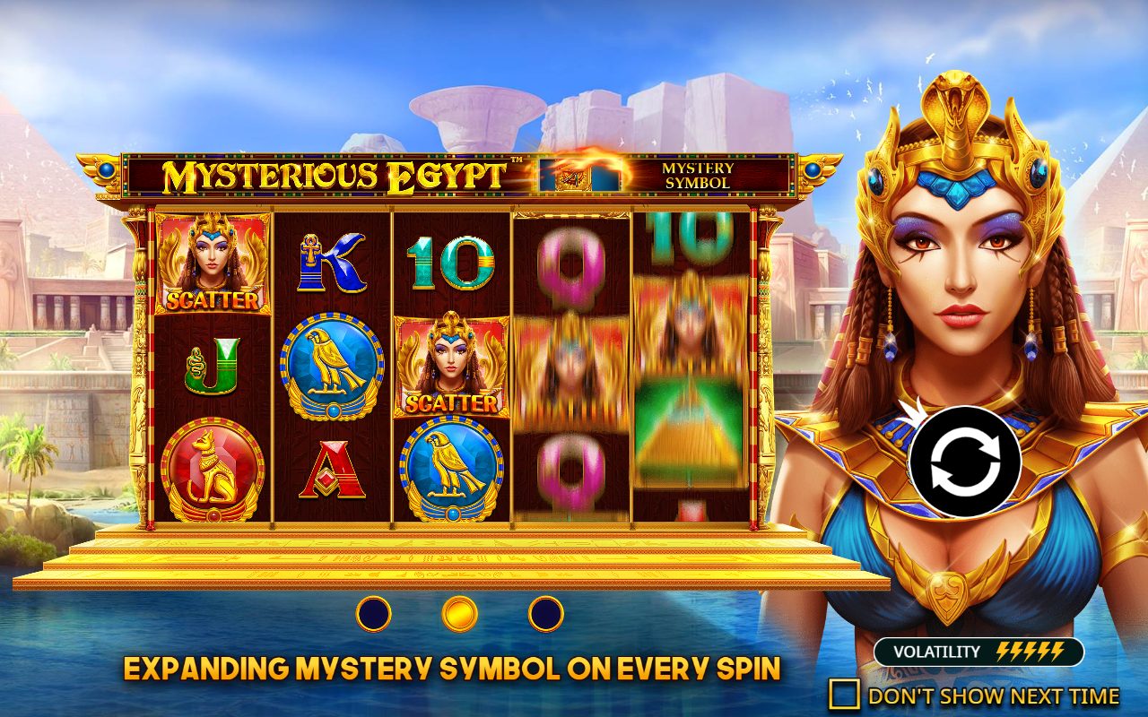 Mysterious Egypt base game reels