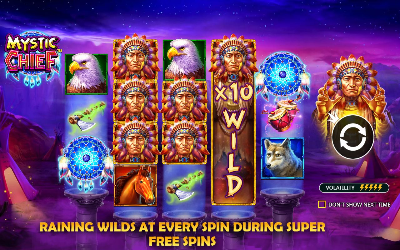 Mystic Chief base game reels
