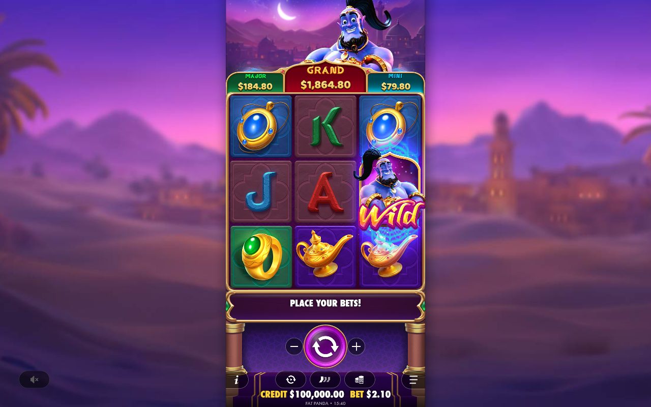 Mystic Wishes base game reels