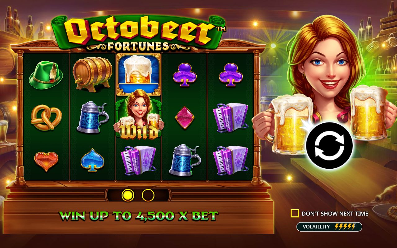 Octobeer Fortunes game lobby / feature intro