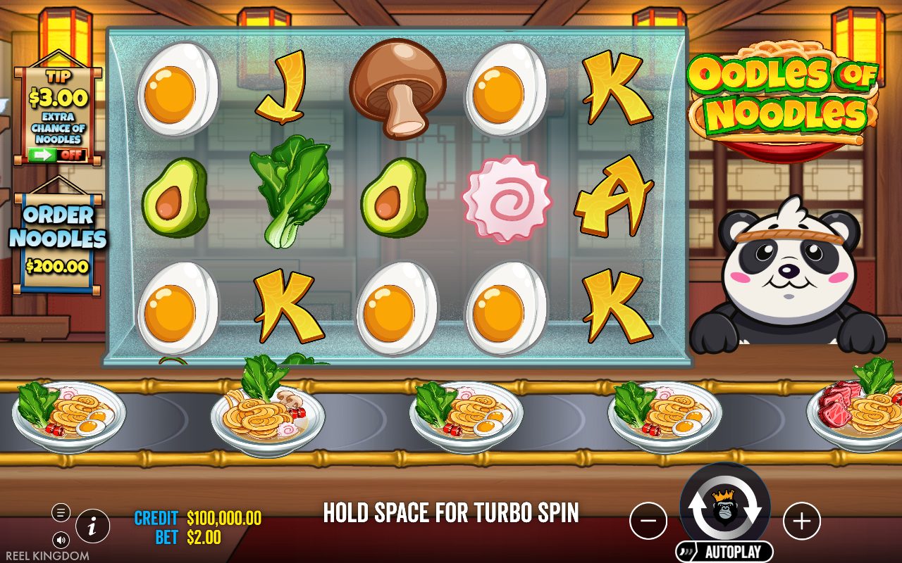 Oodles of Noodles base game reels