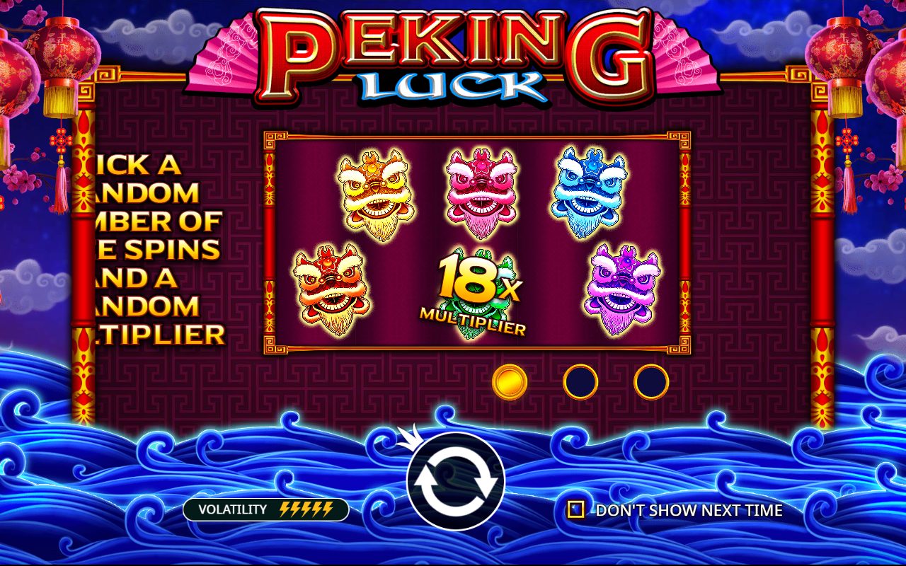 Peking Luck game lobby / feature intro