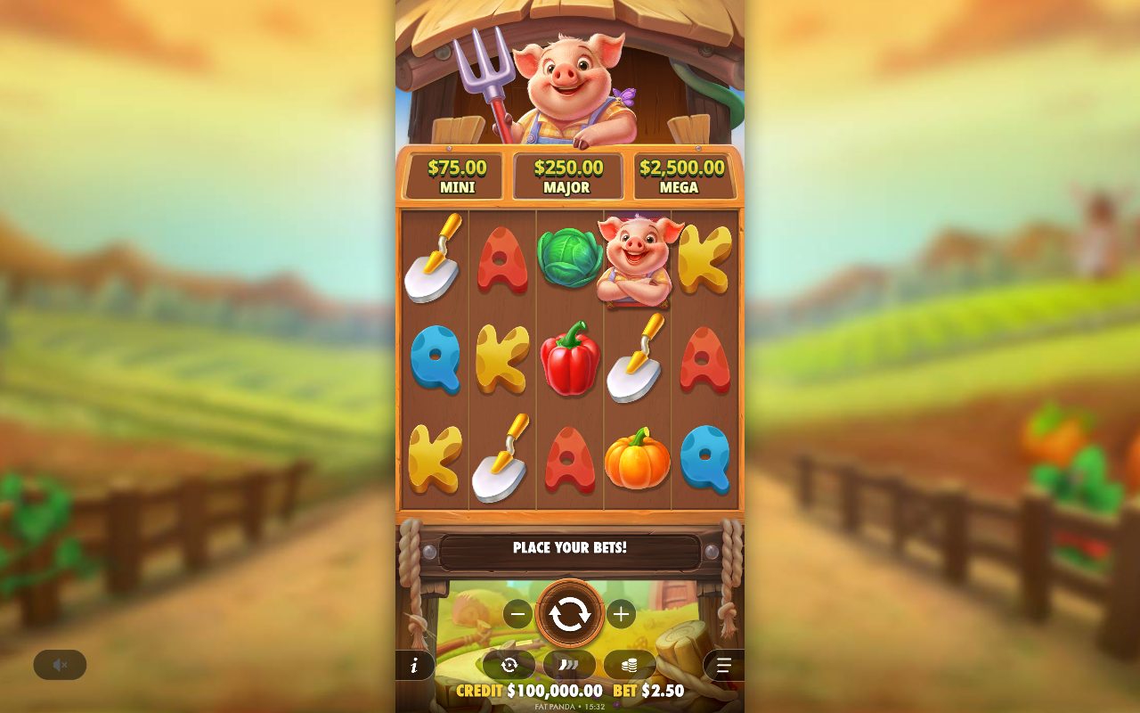 Pig Farm base game reels