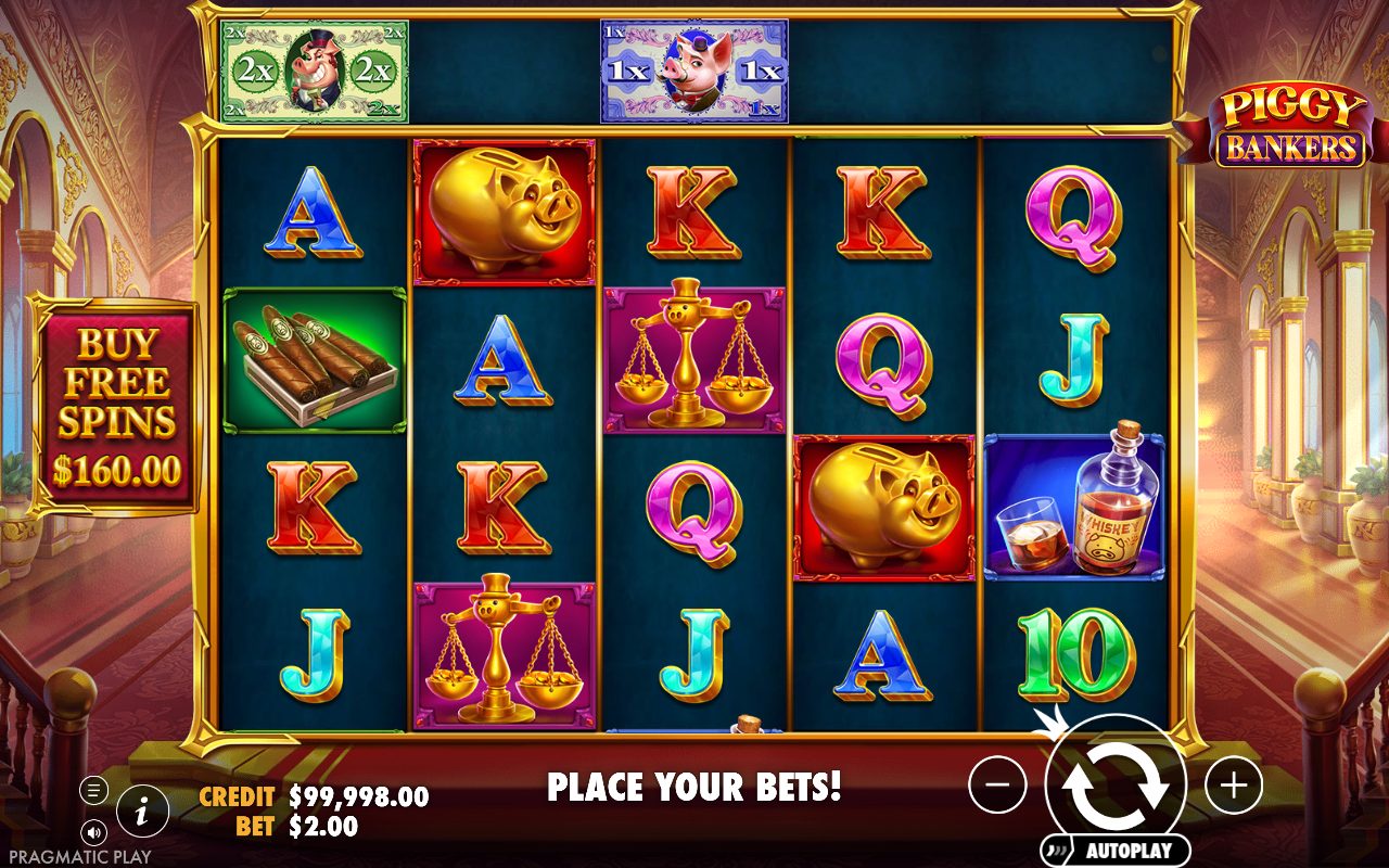 Piggy Bankers base game reels