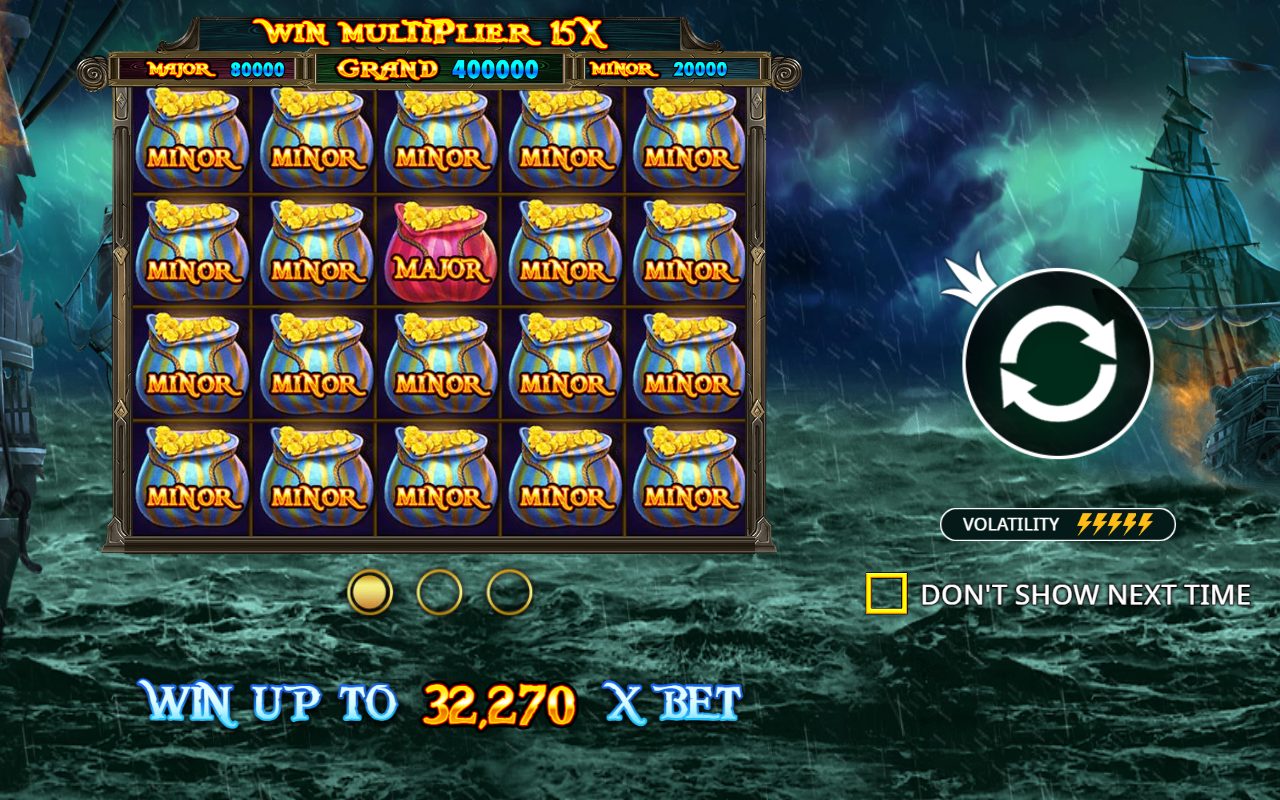 Pirate Gold base game reels
