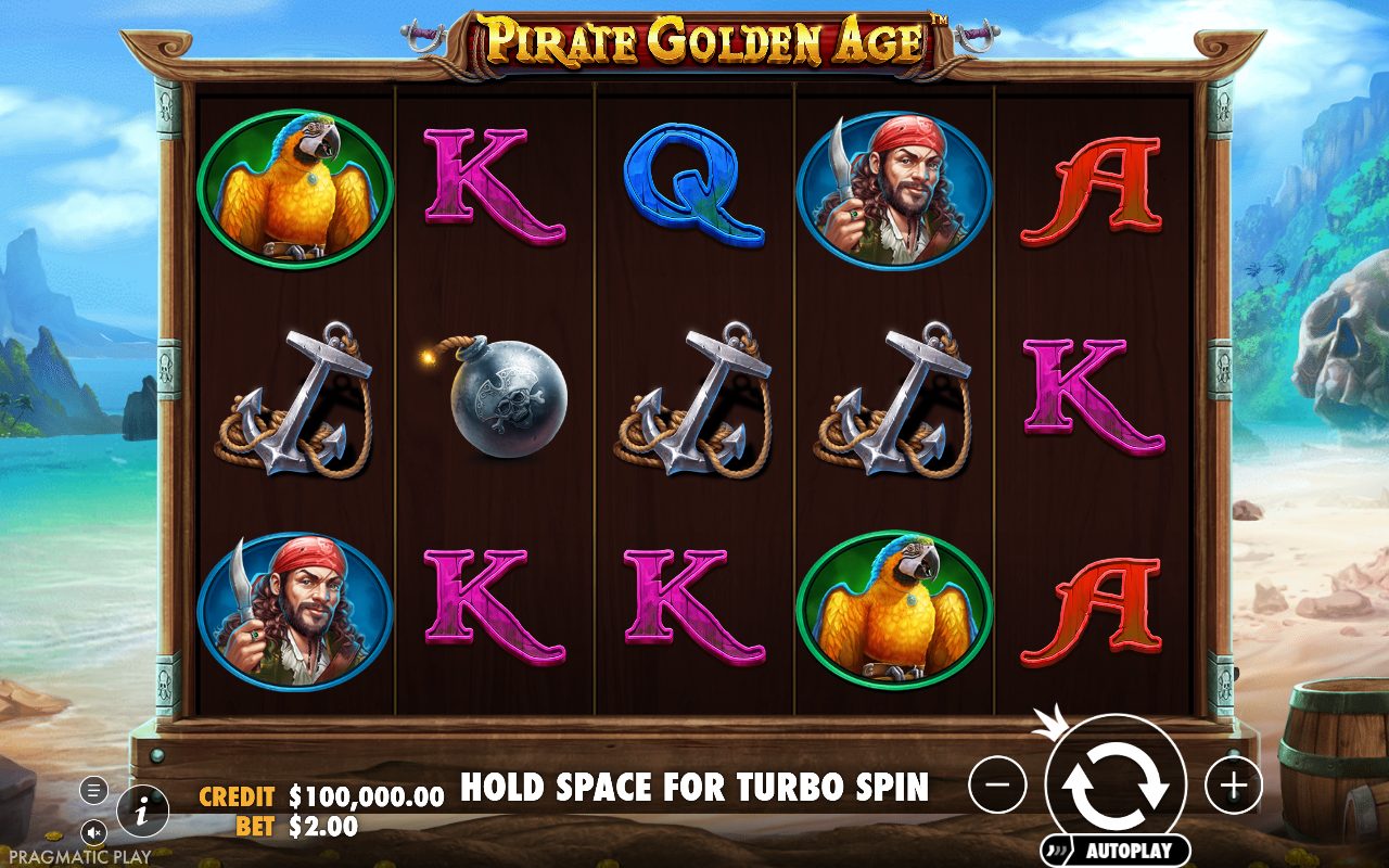 Pirate Golden Age game lobby / feature intro