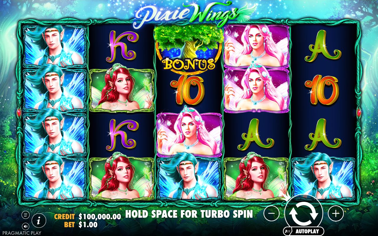 Pixie Wings base game reels