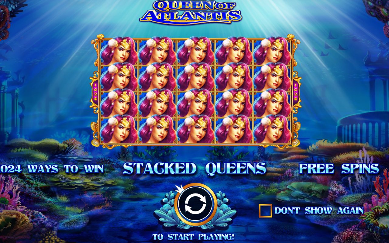 Queen of Atlantis game lobby / feature intro