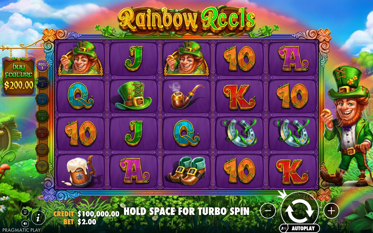 Rainbow Reels base game reels