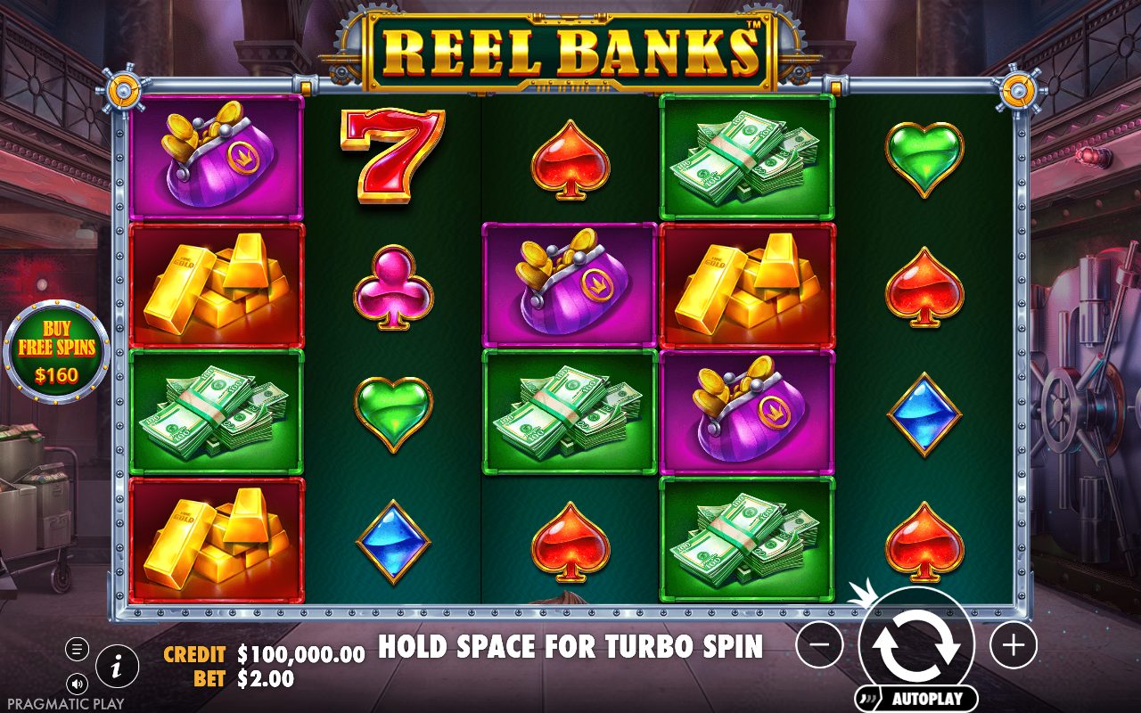 Reel Banks base game reels