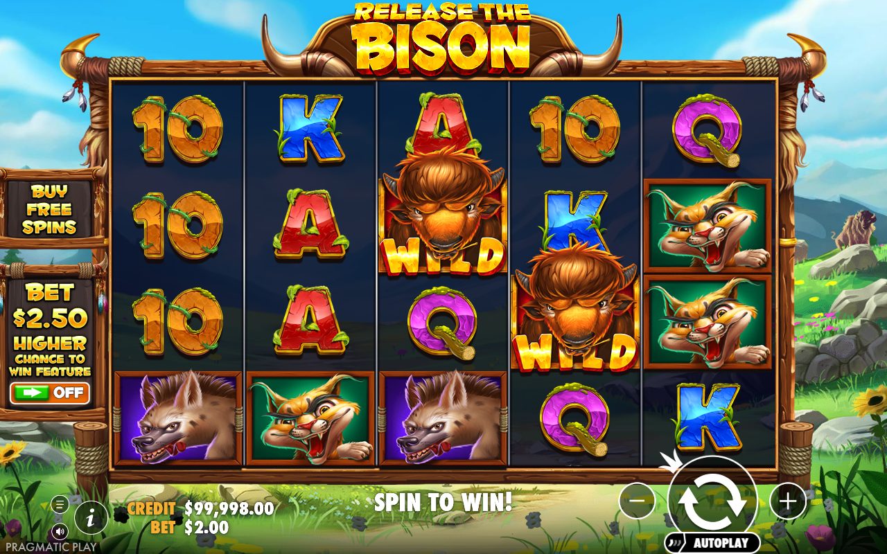 Release the Bison base game reels