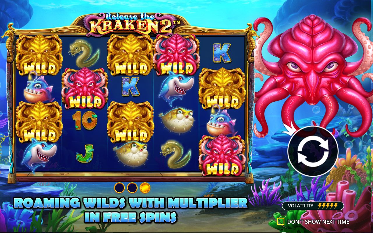 Release the Kraken 2 base game reels