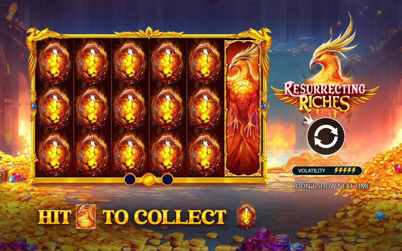 Resurrecting Riches game lobby / feature intro