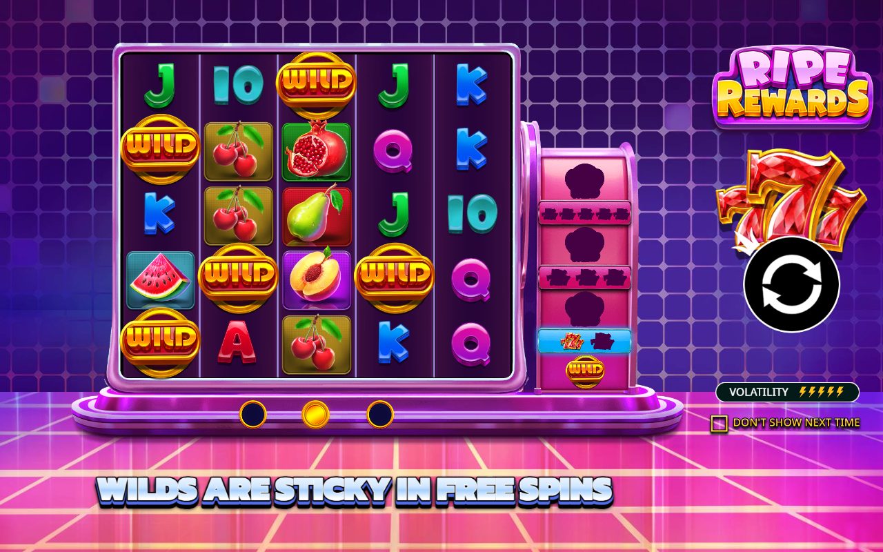 Ripe Rewards game lobby / feature intro