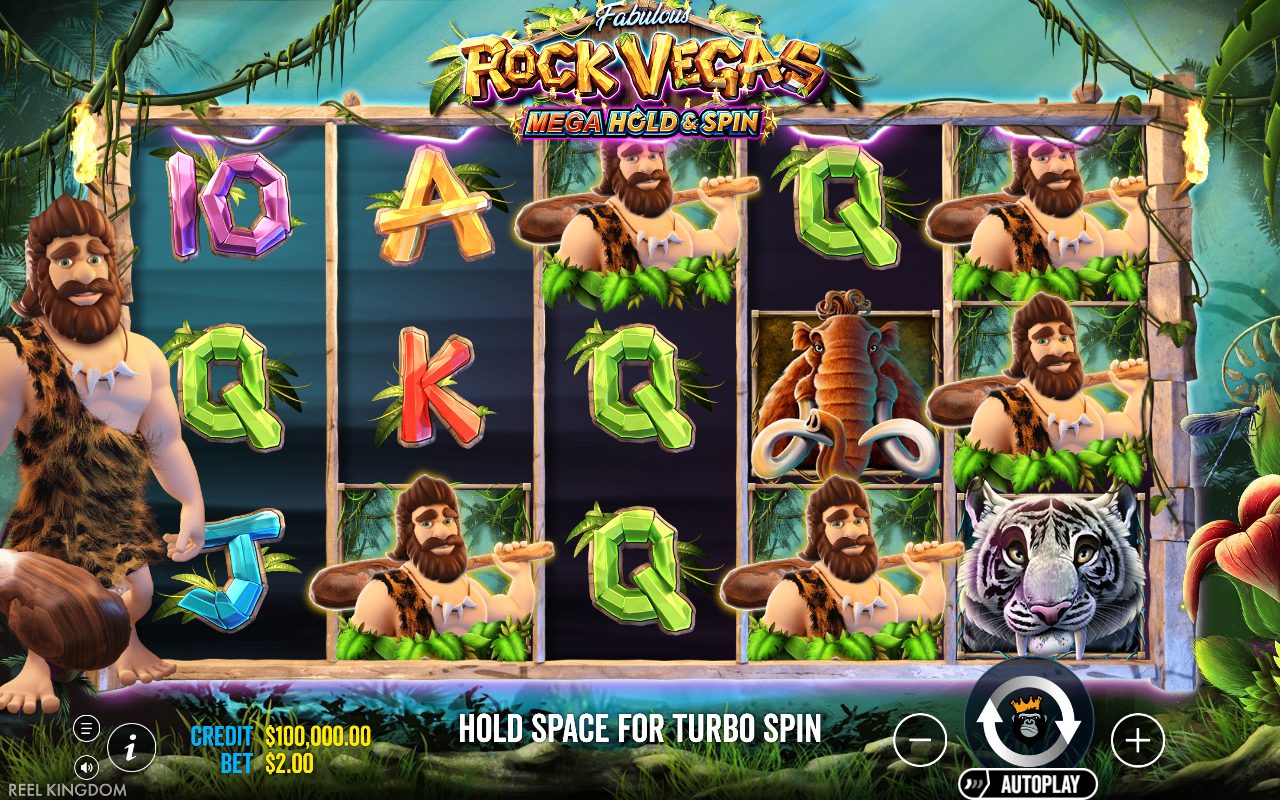 Rock Vegas base game reels