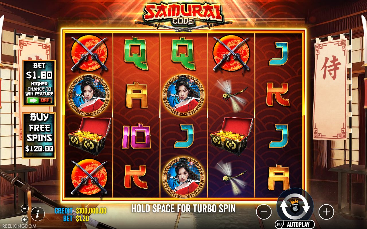 Samurai Code base game reels