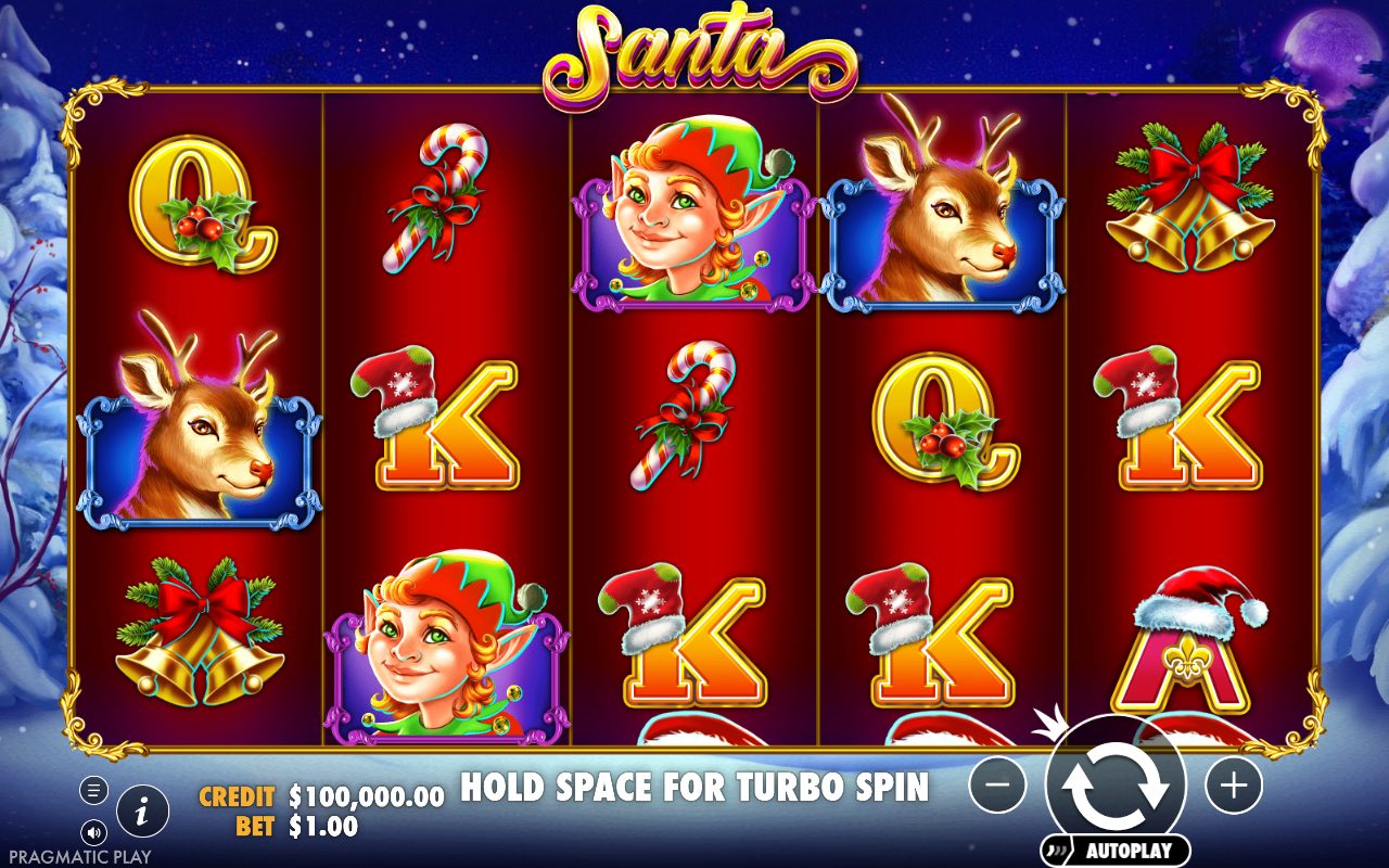 Santa base game reels