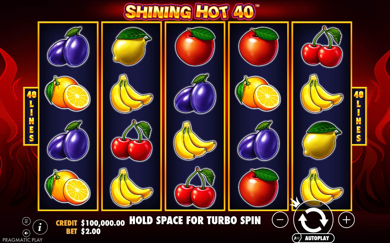 Shining Hot 40 game lobby / feature intro