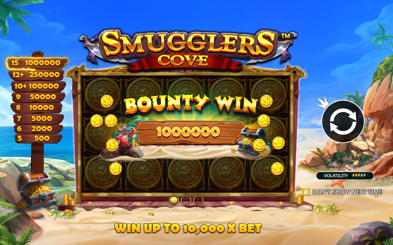 Smugglers Cove game lobby / feature intro