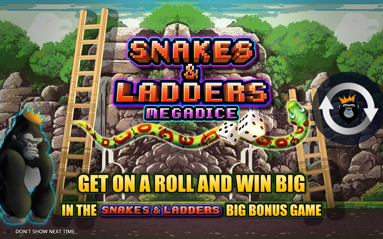 Snakes & Ladders Megadice game lobby / feature intro