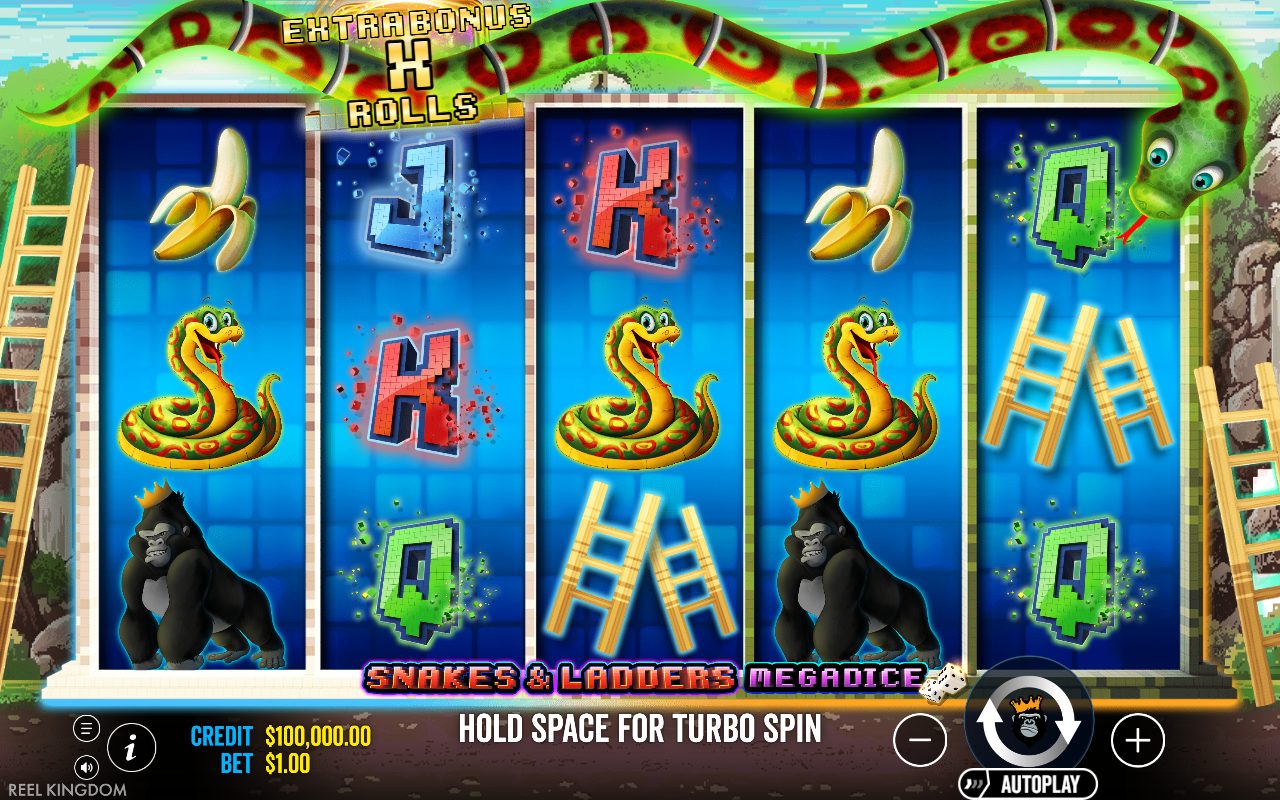 Snakes & Ladders Megadice base game reels