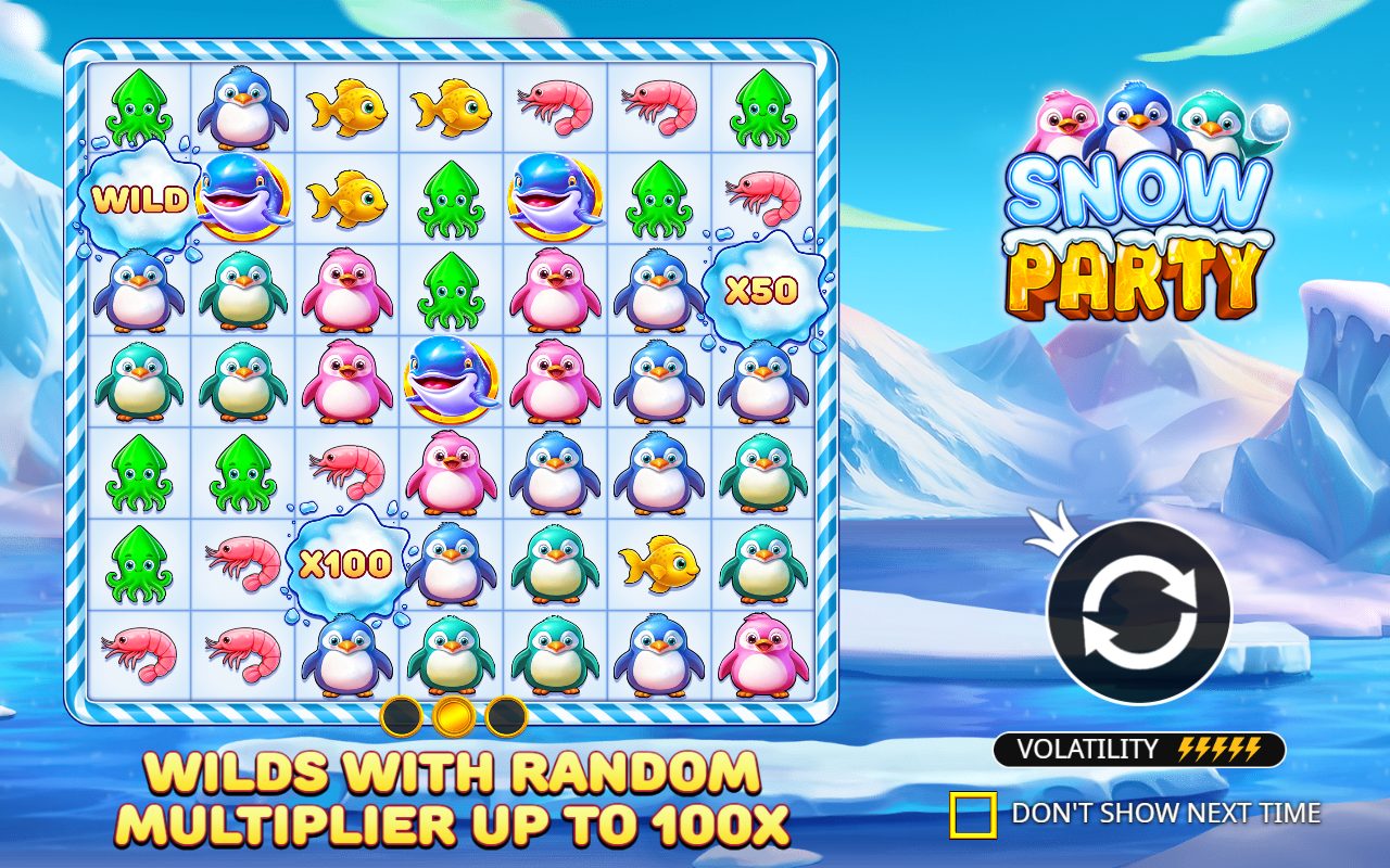Snow Party base game reels