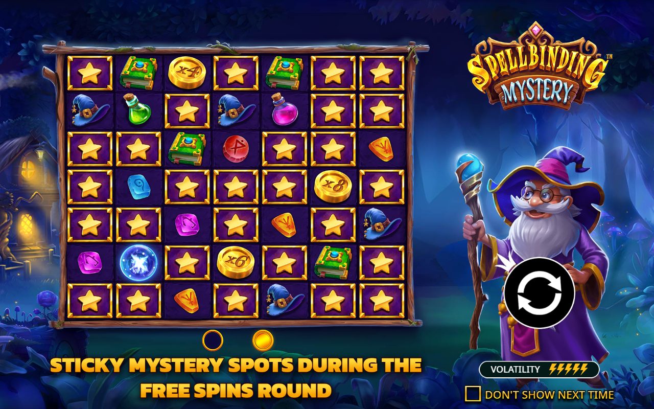 Spellbinding Mystery base game reels
