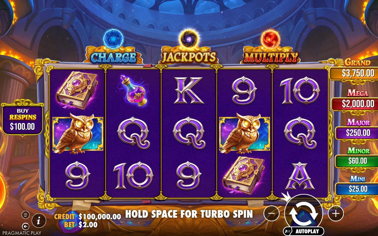 Spellmaster base game reels