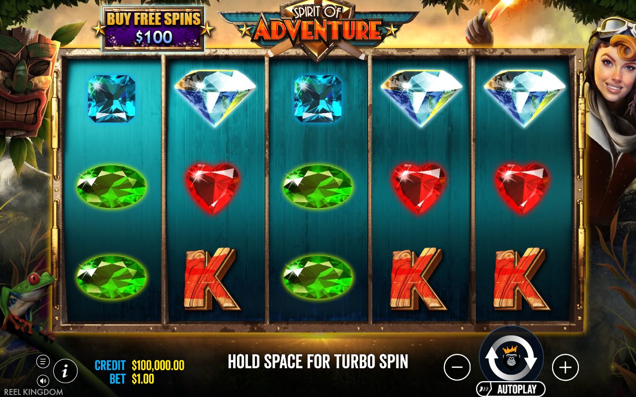 Spirit of Adventure base game reels