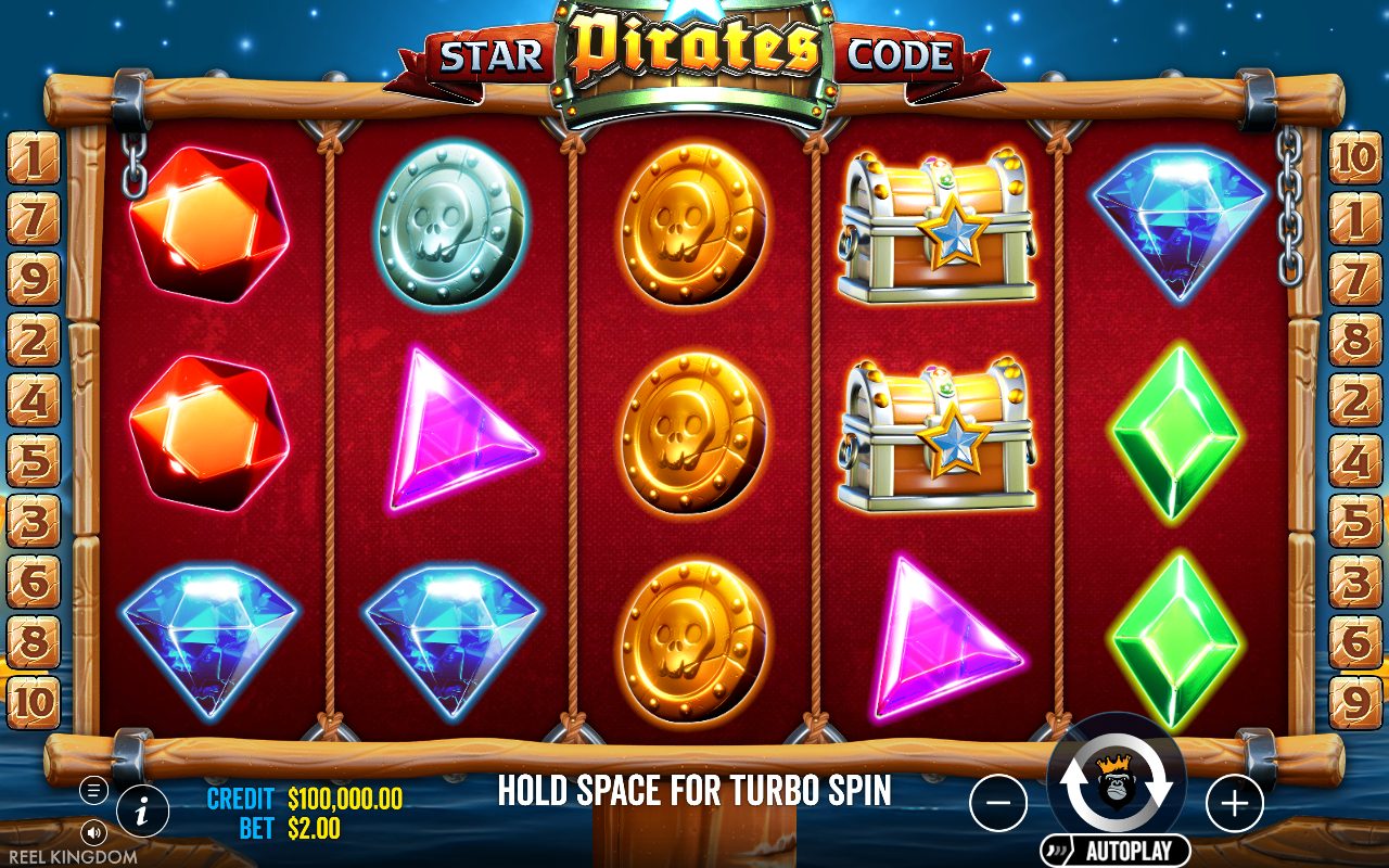 Star Pirates Code base game reels