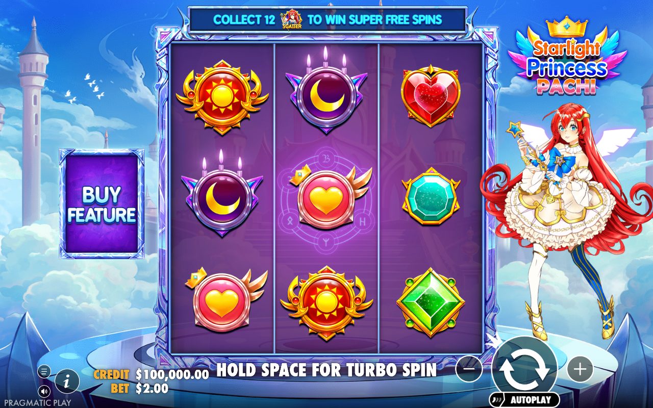 Starlight Princess Pachi base game reels