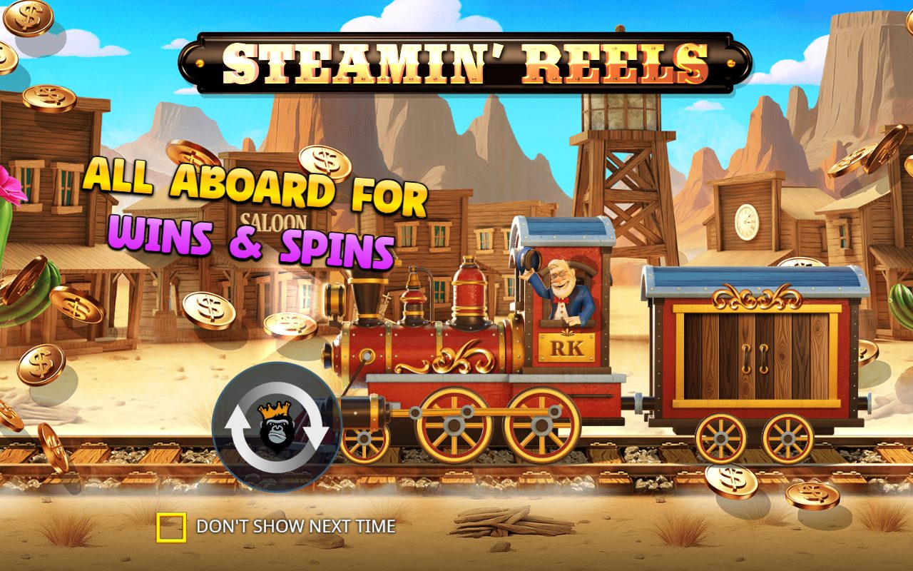 Steamin' Reels game lobby / feature intro