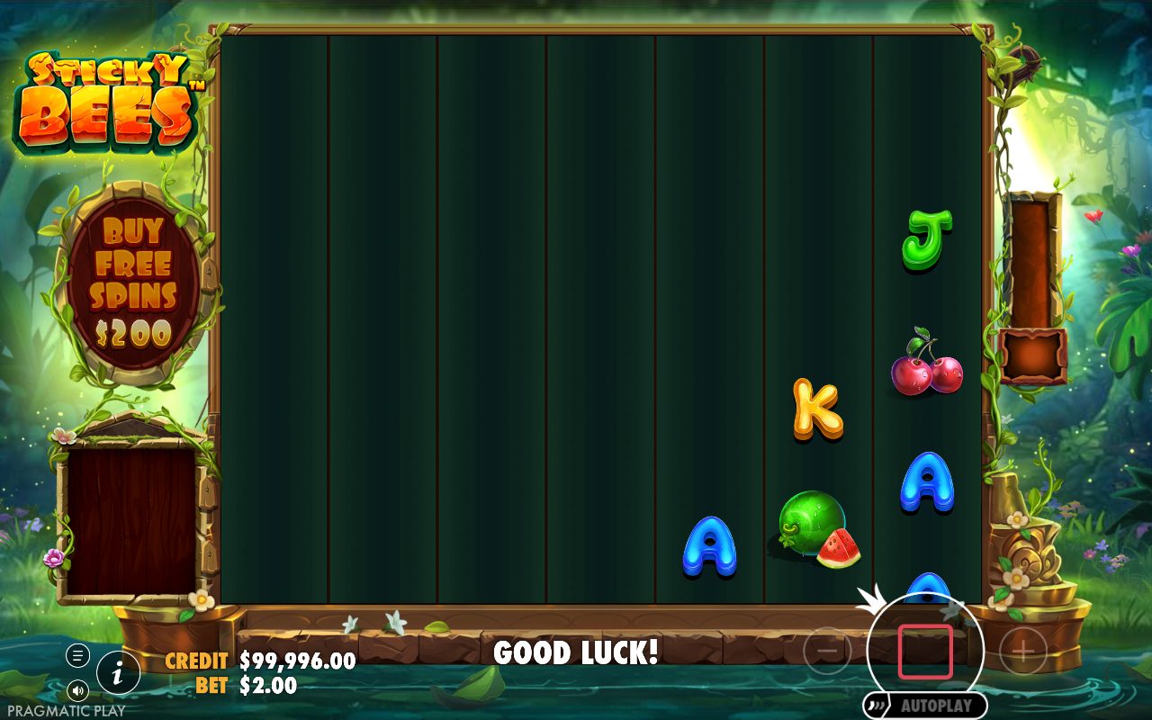 Sticky Bees base game reels