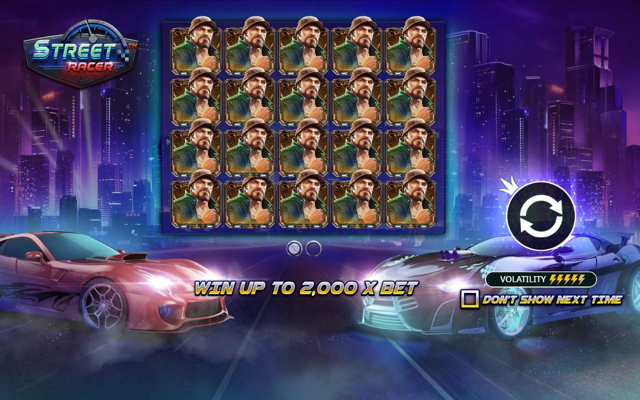 Street Racer game lobby / feature intro