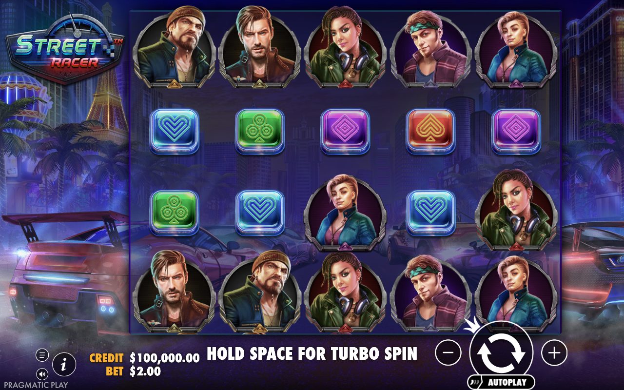 Street Racer base game reels