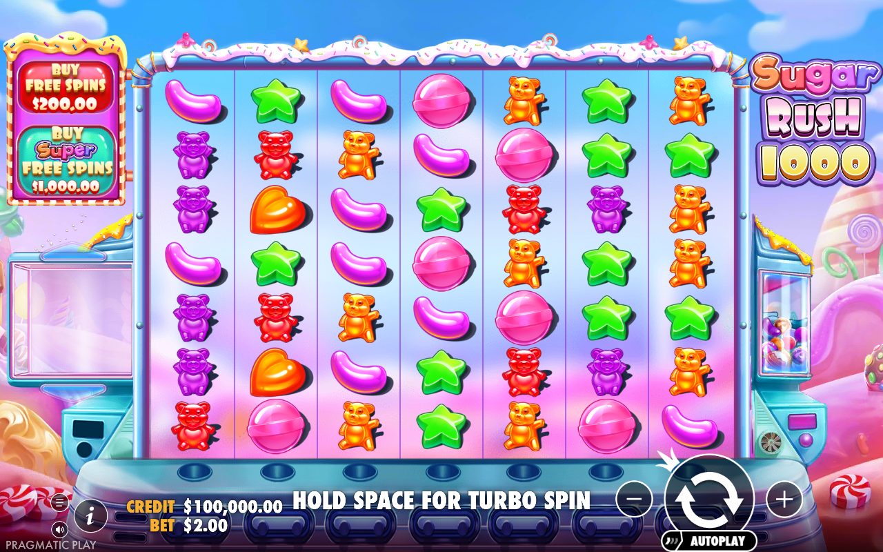Sugar Rush 1000 base game reels
