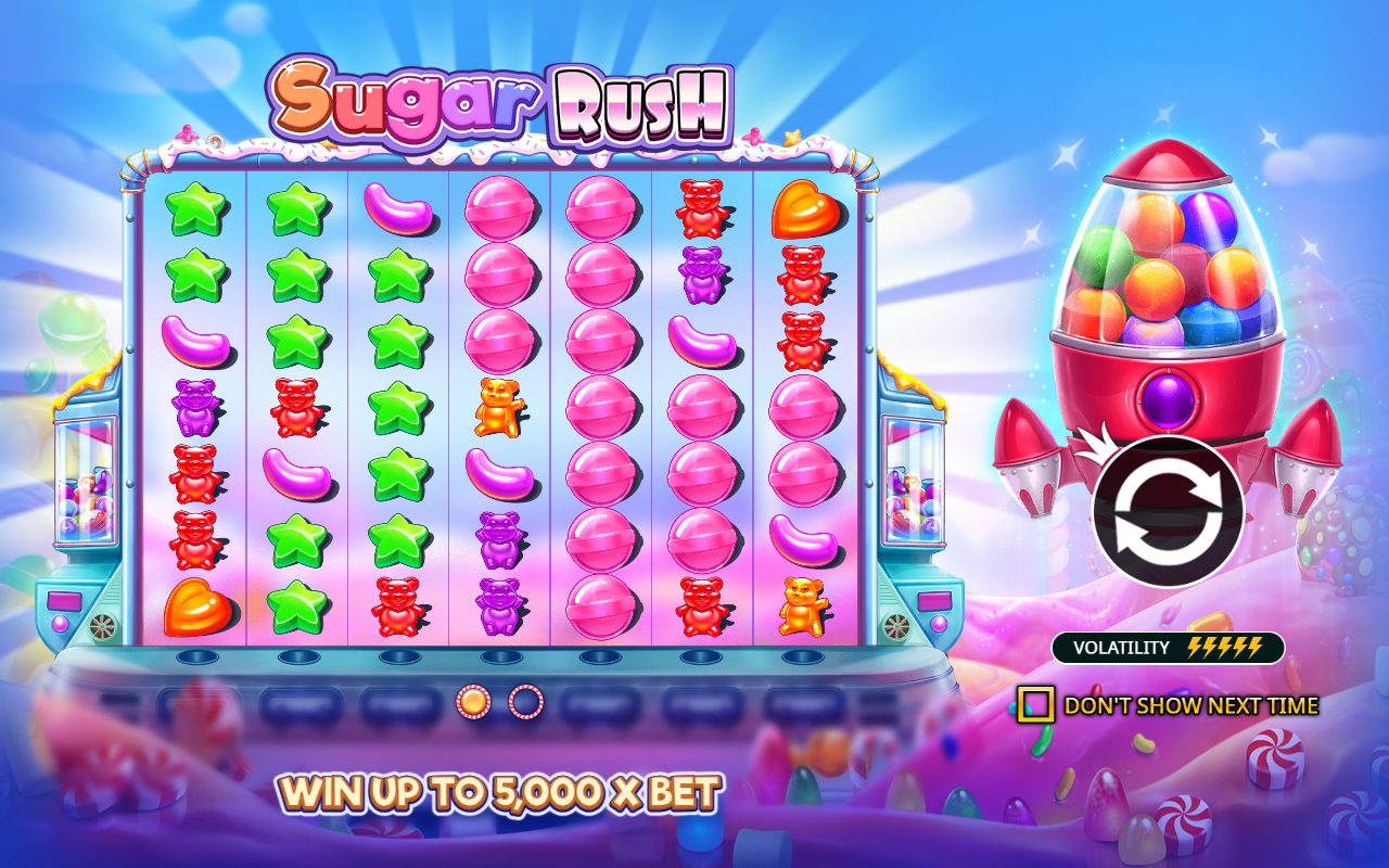 Sugar Rush game lobby / feature intro