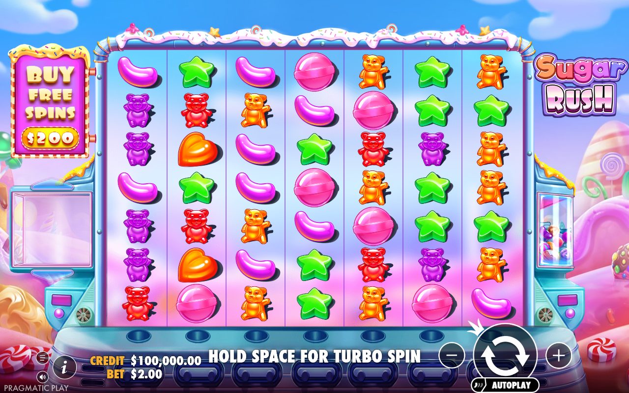Sugar Rush base game reels