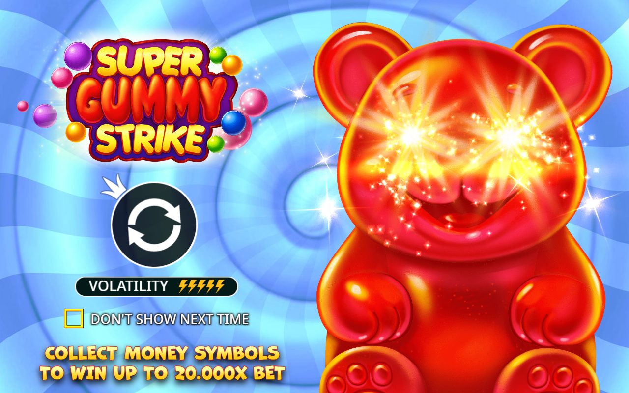 Super Gummy Strike game lobby / feature intro