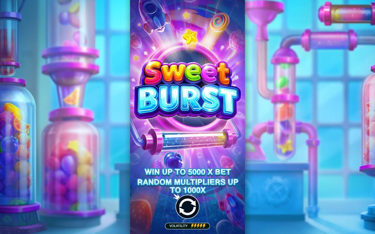 Sweet Burst game lobby / feature intro