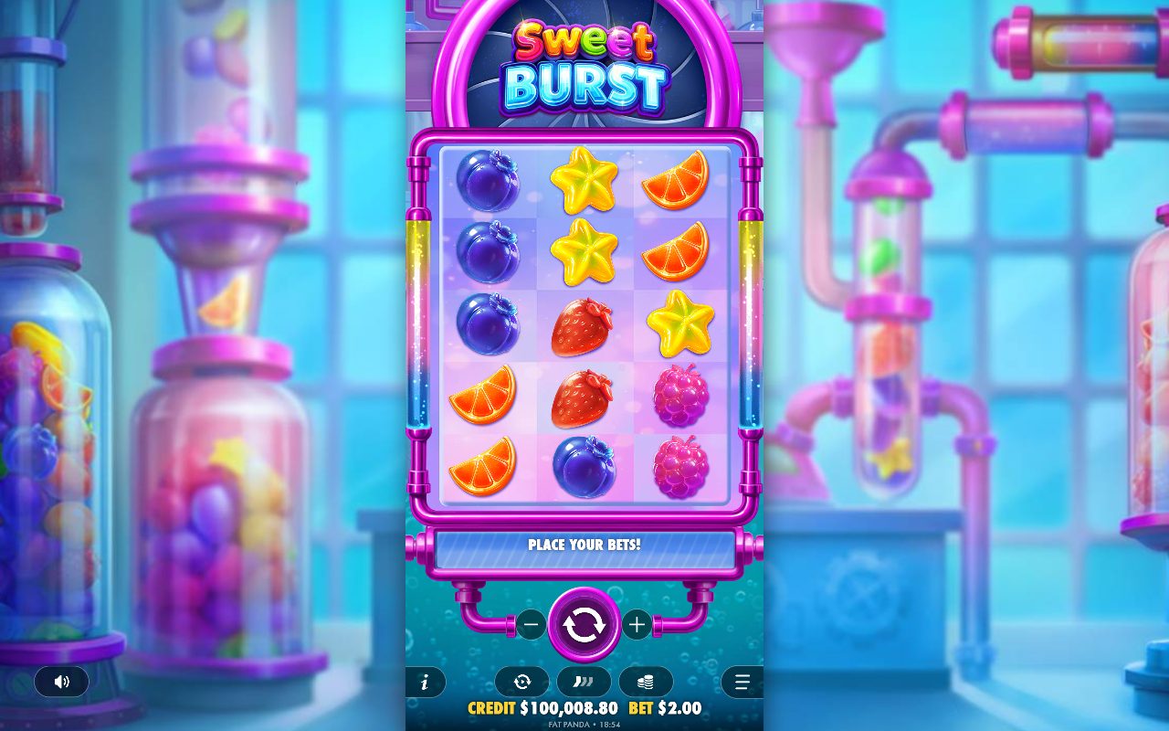 Sweet Burst base game reels