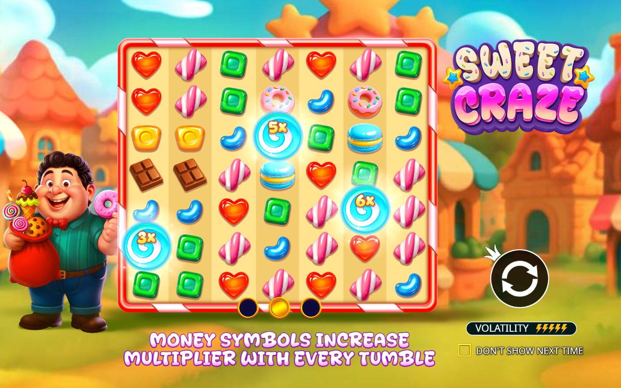 Sweet Craze game lobby / feature intro